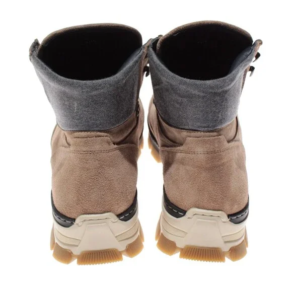 Di Bianco NWB Livigno Suede Hiking Boots Size 43.5 US 10.5 Fontanella Oslo Brown